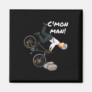 Joe Biden Bicycle Crash Funny Trump gjorde det Rid Magnet