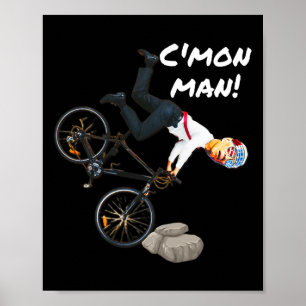 Joe Biden Bicycle Crash Funny Trump gjorde det Rid Poster
