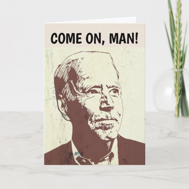 JOE BIDEN BIRTHDAY ELLER TILLFÄLLE CARDS TACK KORT (Framsida)