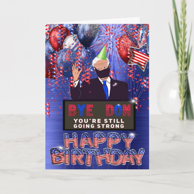 Joe Biden Birthday Greeting Card Kort (Framsida)