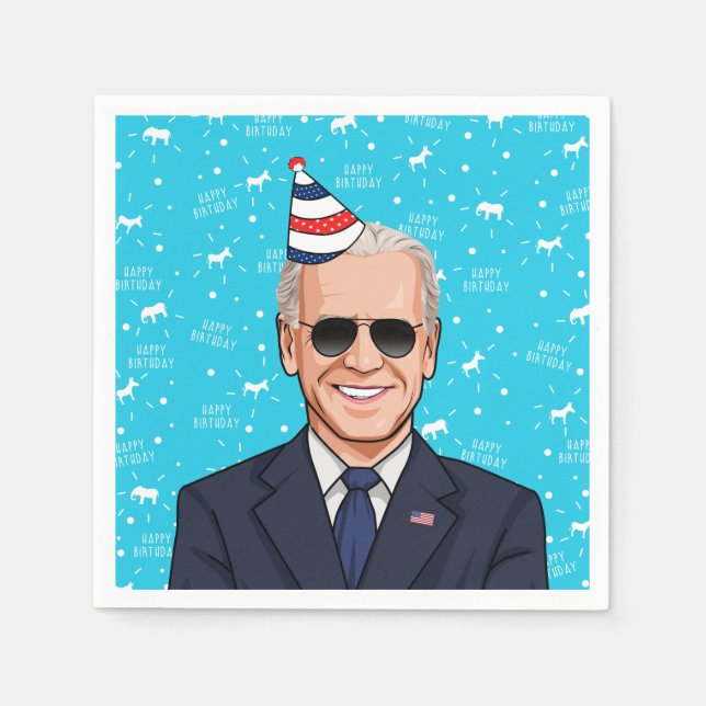 Joe Biden Birthday Pappersservett (Framsidan)