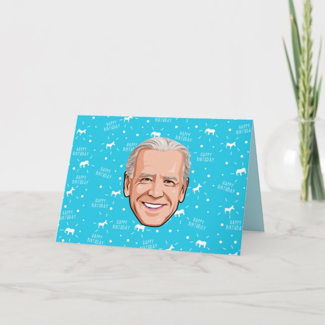Joe Biden Birthday Tack Kort (Framsida)