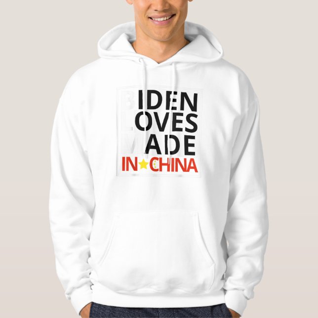 Joe Biden BLM 2020 - röststödsTrump Funny Hoodie (Framsida)