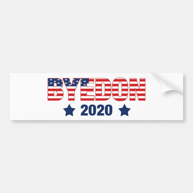 JOE BIDEN BUMPER STICKER - BYE DON 2020 BILDEKAL (Framsidan)