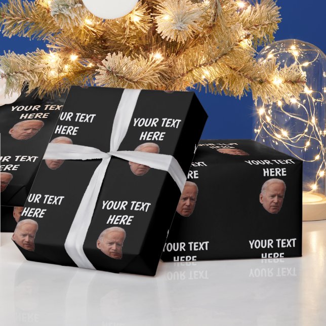 JOE BIDEN CHRISTMAS PERSONLIG WRAPPING PAPPER PRESENTPAPPER (Helgdagar)