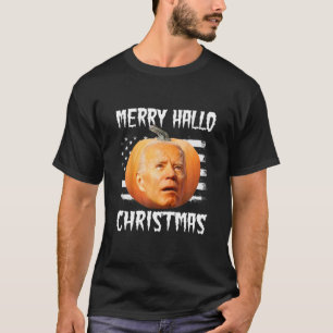 Joe Biden Confsed Anti Biden Pumpkin Lycklig Hallo T Shirt