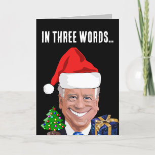 JOE BIDEN CONFUSED CHRISTMAS FUNNY CARDS HELGKORT