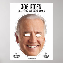 Joe Biden Costume Mask Poster
