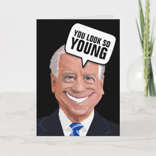 JOE BIDEN CREEPY FUNNY FÖDELSEDAGSKORT KORT