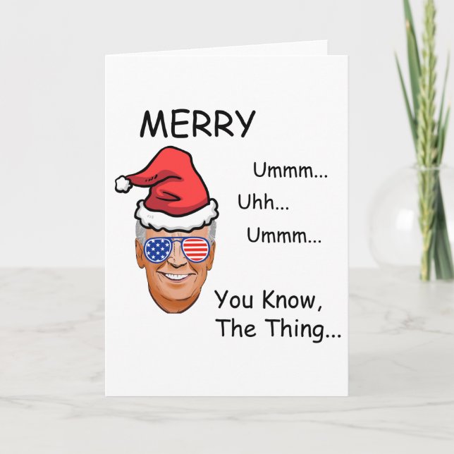 Joe Biden Du vet, Sak.. Lustig jul Kort (Framsida)