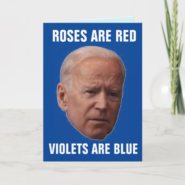JOE BIDEN FÖDELSEDAGSKORT HELGKORT (Framsida)