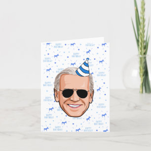 Joe Biden Födelsedagsmössa Kort