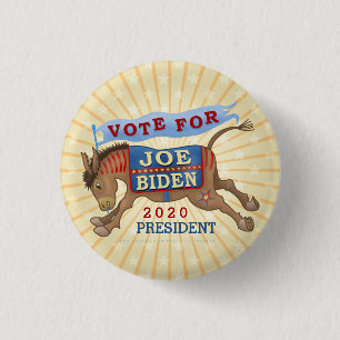 Joe Biden för den presidentdemokratåsnan 2020 Knapp