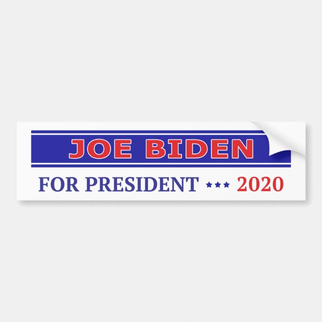 Joe Biden för president 2020 Bildekal (Framsidan)