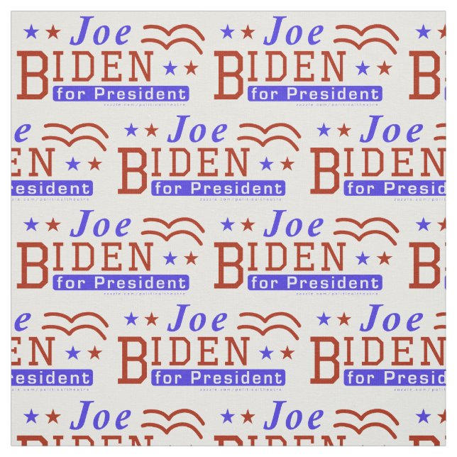 Joe Biden för president 2020, demokrat Mönster Tyg (Provkarta)