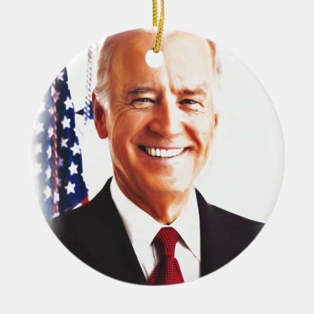 Joe Biden-For USA:s president 2016 Julgransprydnad Keramik (Framsidan)