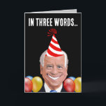 JOE BIDEN FÖRSVAGADE BIRTHDAY FUNNY CARDS HELGKORT<br><div class="desc">FUNNY JOE BIDEN BIDEN BIRTHDAY 3 ord! (: Grattis på födelsedagen!</div>
