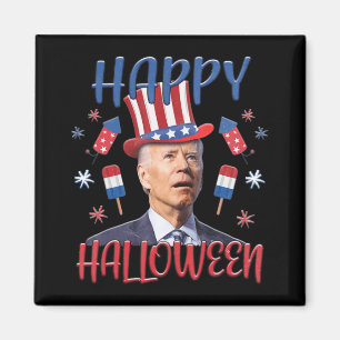 Joe Biden förväxlade Merry 4th of Halloween Fjärde Magnet