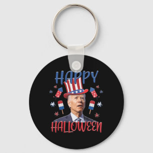 Joe Biden förväxlade Merry 4th of Halloween Fjärde Nyckelring
