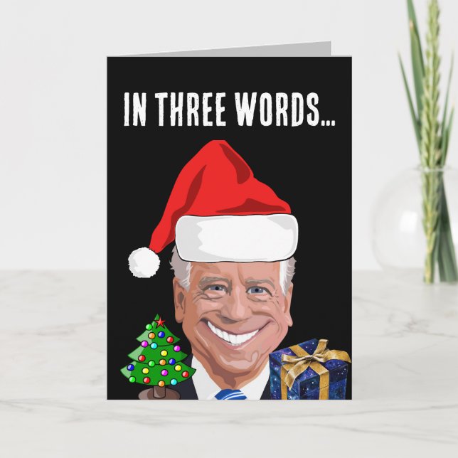 JOE BIDEN FÖRVIRRAD JUL ROLIGA KORT (Framsida)