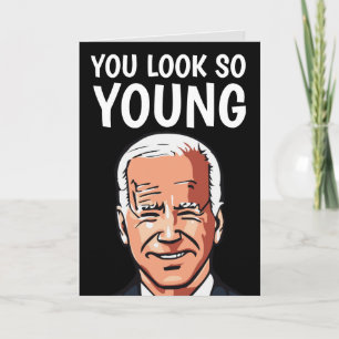 JOE BIDEN FUNNY FÖDELSEDAGSKORT FÖR HENNER KORT