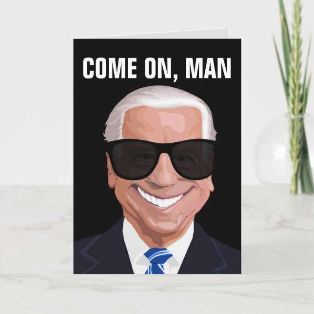 JOE BIDEN FUNNY FÖDELSEDAGSKORT KORT (Framsida)
