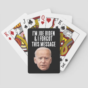 JOE BIDEN FUNNY FORGOT MEDDELANDE SPELKORT