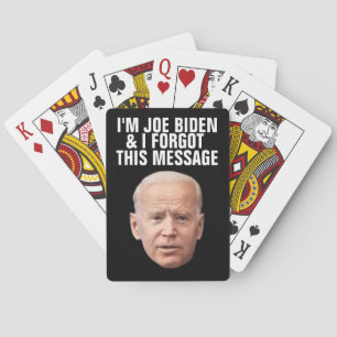 JOE BIDEN FUNNY GLÖMDE INTE DET HÄR MEDDELANDET. CASINOKORT