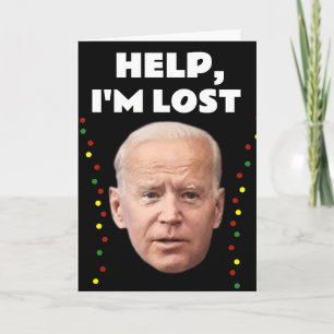 JOE BIDEN FUNNY JAG ÄR BORTTAPPAD, CHRISTMAS CARDS KORT