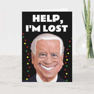 JOE BIDEN FUNNY JAG ÄR BORTTAPPAD, CHRISTMAS CARDS KORT