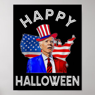 Joe Biden Glad Halloween th Juli självständighet Poster