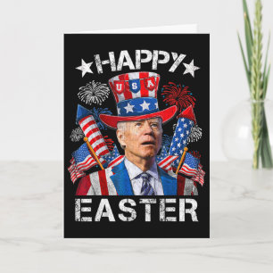 Joe Biden Glad Påsk För Rolig 4:e Juli Tröja Kort