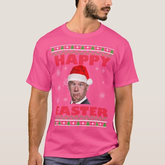 Joe Biden Glad påsk Ugly jul T Shirt (Framsida)