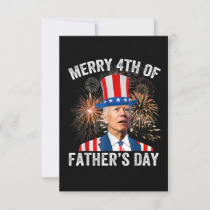 Joe Biden God fadersdag 4e rolig 4e juli Inbjudningar