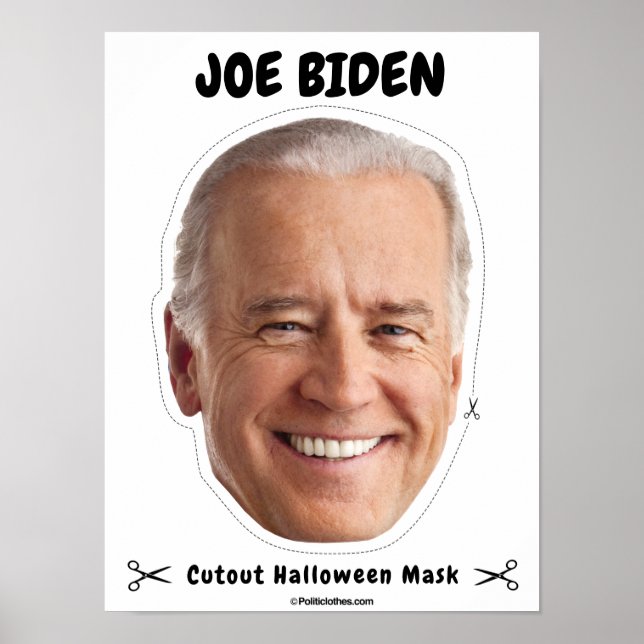Joe Biden Halloween Mask Poster (Framsidan)