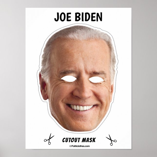 JOE BIDEN Halloween Mask Poster (Framsidan)
