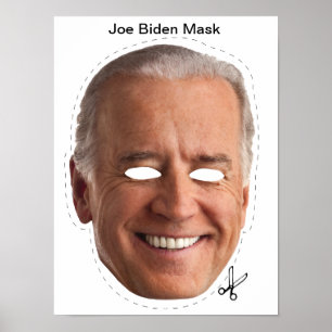 Joe Biden Halloween maskerar Poster