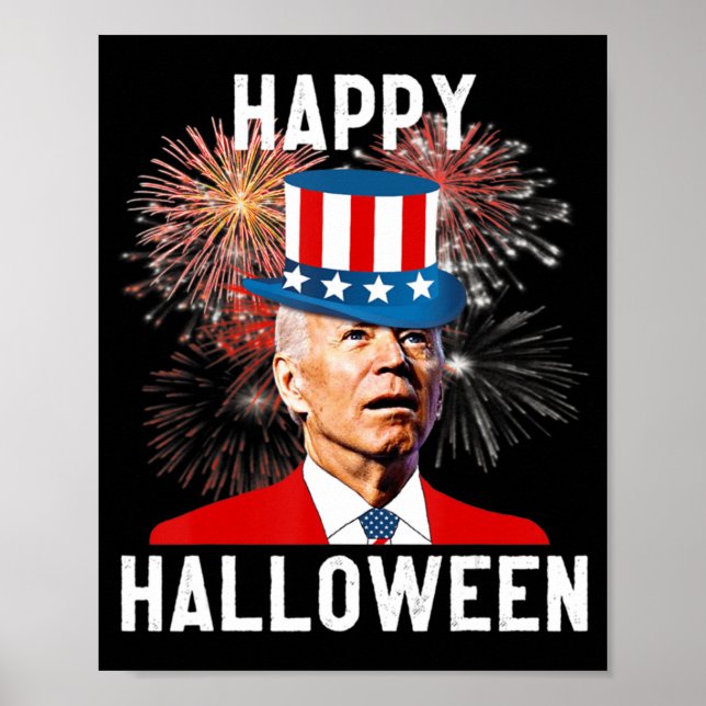 Joe Biden Happy halloween för Roligt till juli Poster (Framsidan)