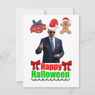 Joe Biden Happy halloween julkort