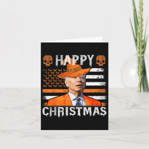 Joe Biden Happy halloween Lycklig jul jul, Us Flag Kort
