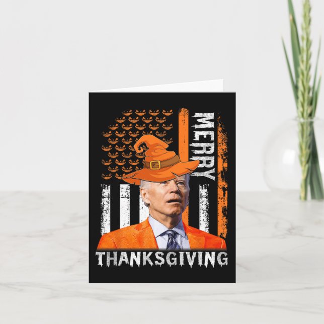Joe Biden Happy halloween Merry Thanksgiving US F Kort (Framsida)