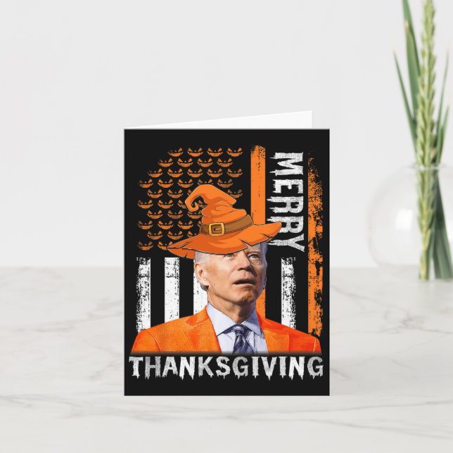 Joe Biden Happy halloween Merry Thanksgiving US Fl Kort (Framsida)