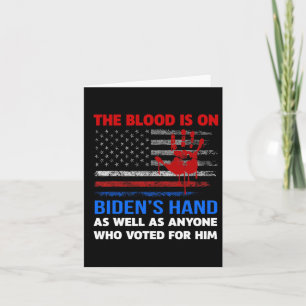 Joe Biden har blod på sin Händer-antigenlastare Kort