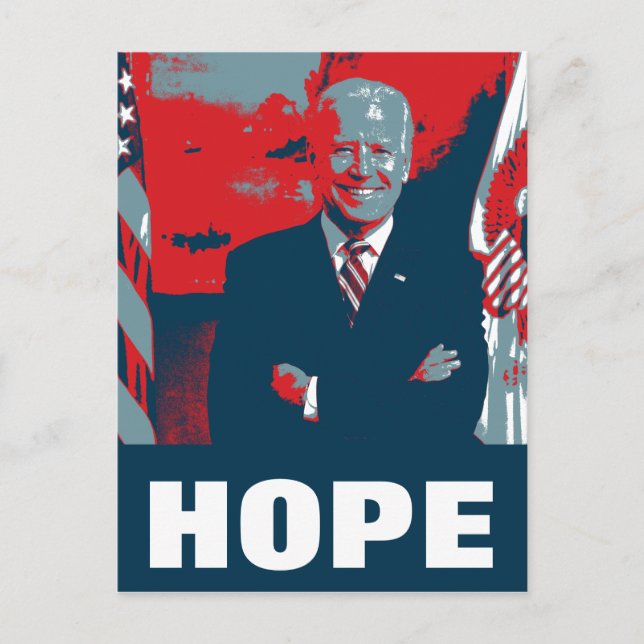 Joe Biden Hopp Vykort (Framsida)