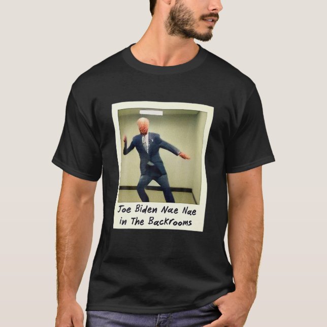 Joe Biden i bakrummen, riktigt foto T Shirt (Framsida)