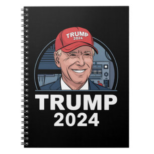 Joe Biden iförd en Trump-hatt Anteckningsbok