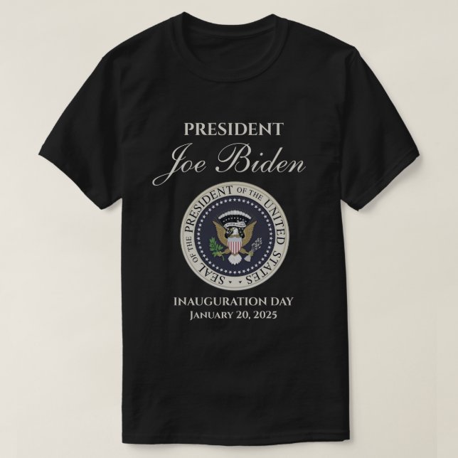 Joe Biden Inauguration Day 20 januari 2025 T Shirt (Design framsida)