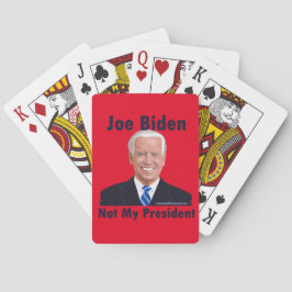 Joe Biden, inte min president Rödbackad Casinokort