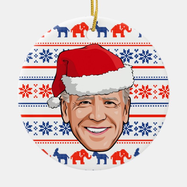 Joe Biden jul Ceramic Ornament (Framsidan)