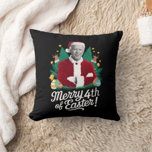 Joe Biden jul Santa God påsk 4:e Xmas Kudde